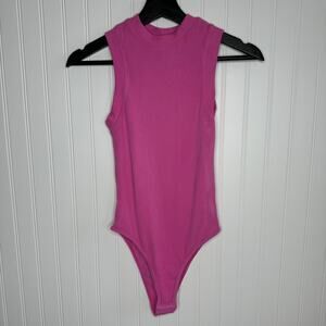 Dynamic Pink Knit Bodysuit One Size